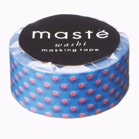 glass exclusive Sale Neon Blue Dot Japanese Washi Tape ? Basic Mast Masking Tape
