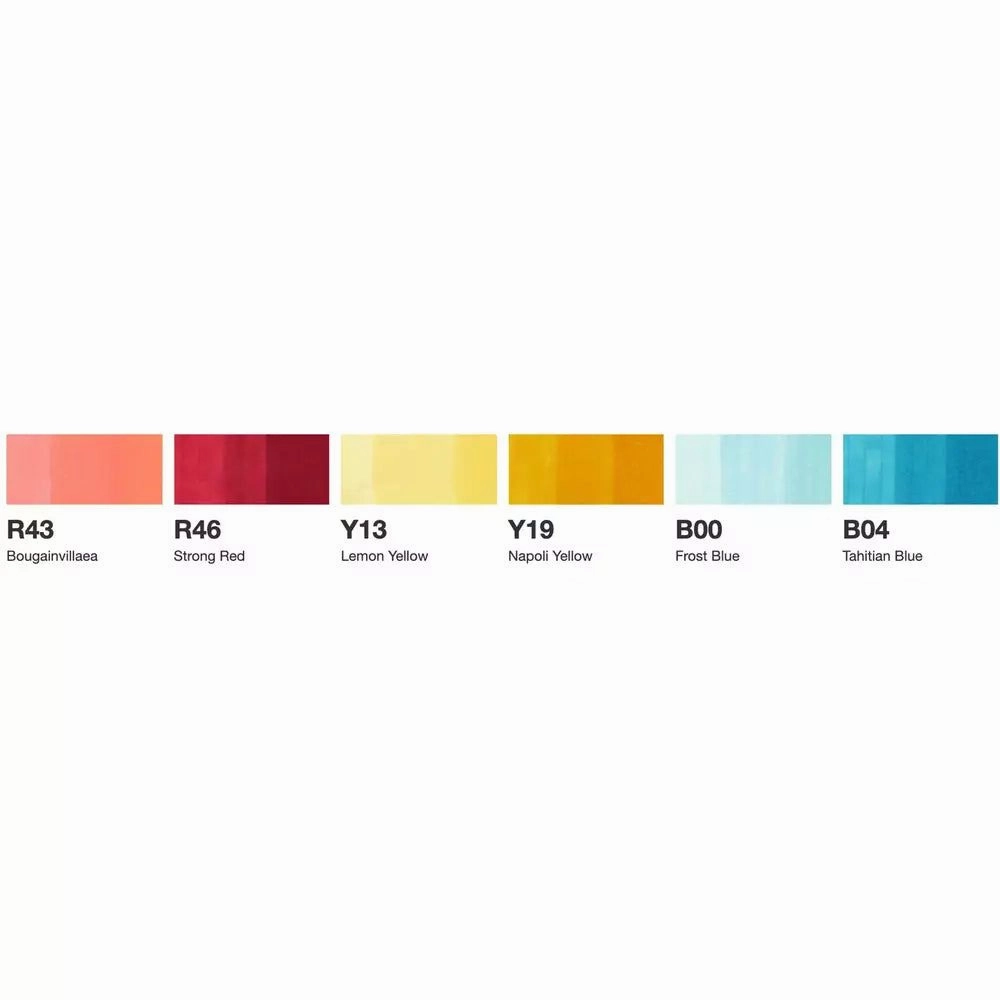 Sketch By Copic - Perfect Primaries  - 6Pkg vegan limited