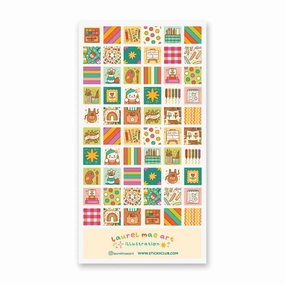 round superior Stickii Colorful Creativity Sticker Sheet