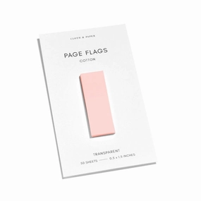 Transparent Page Flags Cotton bamboo linen