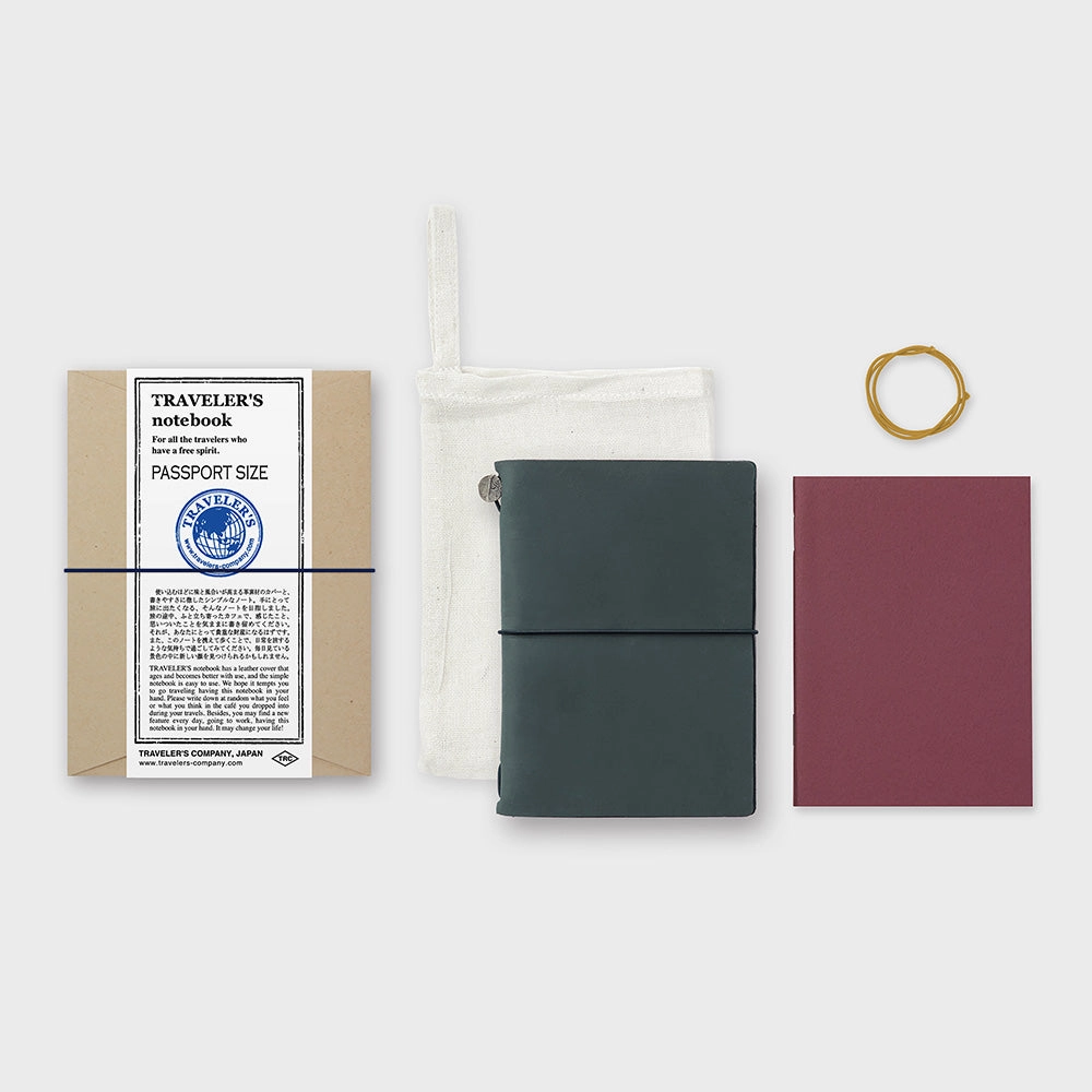 quickdry original Traveler'S Notebook Starter Kit-Passport Size In Blue