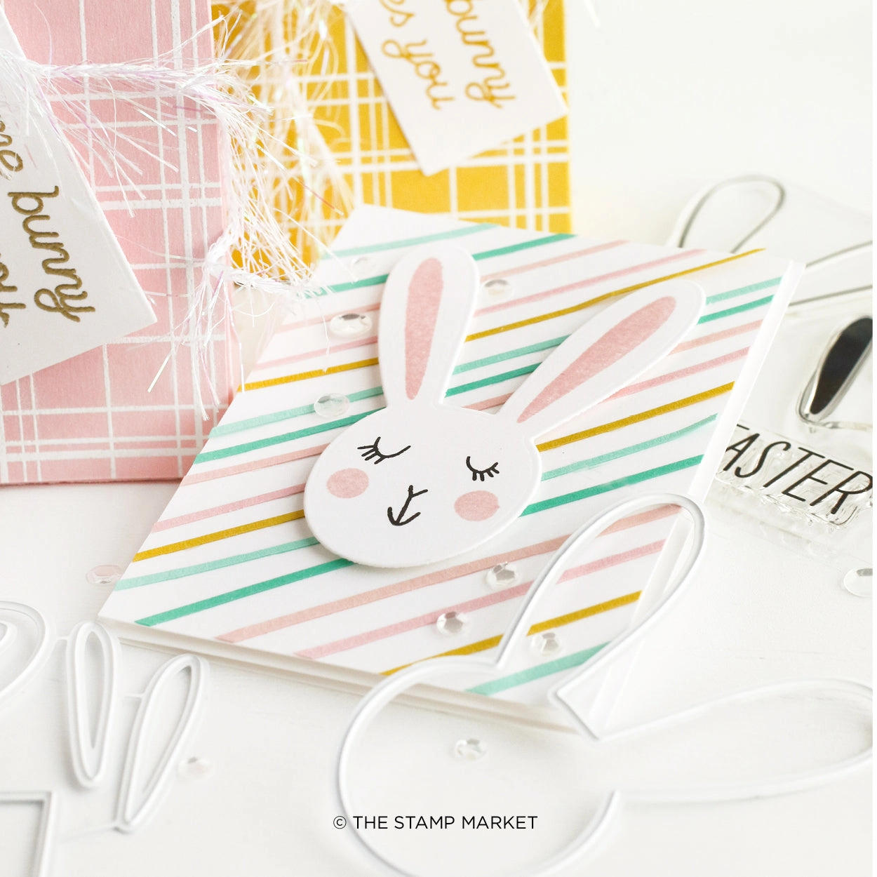 foldable Some Bunny Loves You Stamp
