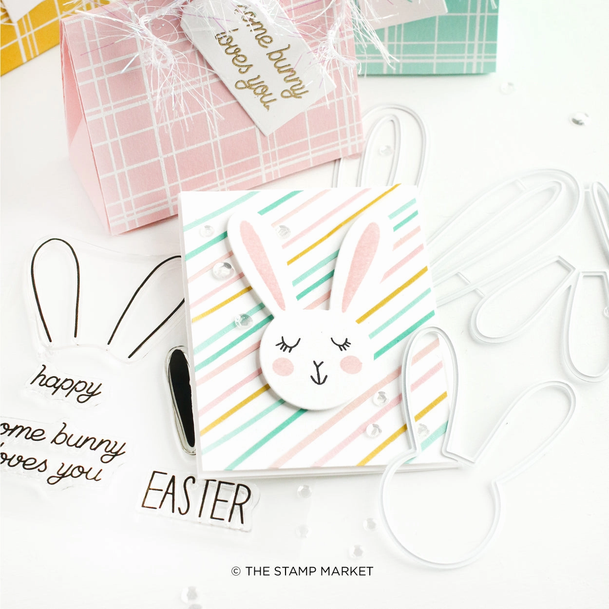 metal Some Bunny Loves You Stamp