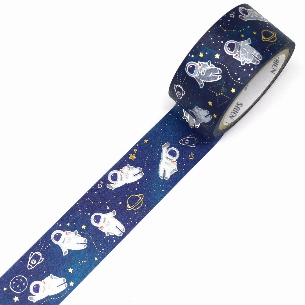 linen Space Traveler Astronaut Washi Tape Saien