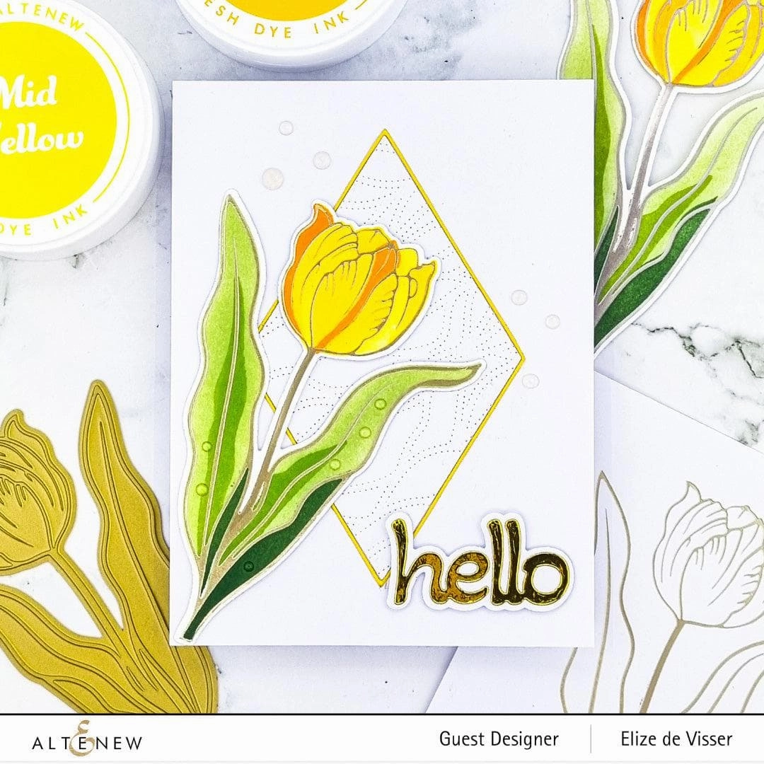 Spark Joy: Blushing Tulip Add-On Die vivid