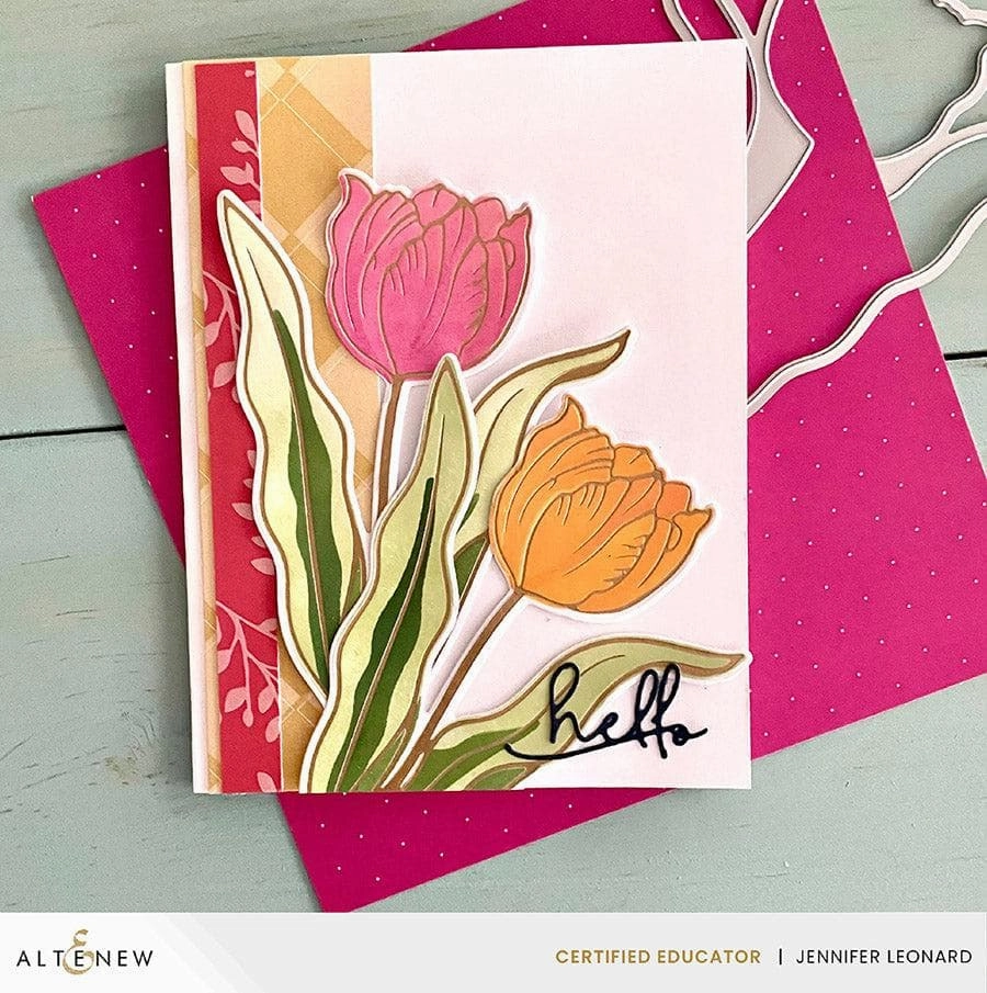 Spark Joy: Blushing Tulip Add-On Die springloaded musthave