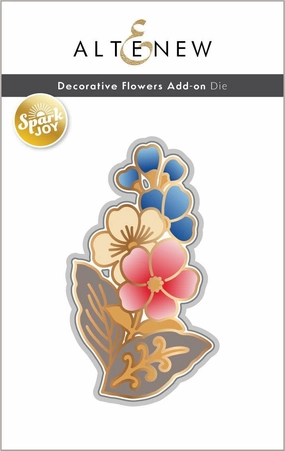 Spark Joy: Decorative Flowers Add-On Die locking