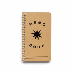 plastic Spark Kraft Ruled Memo Book