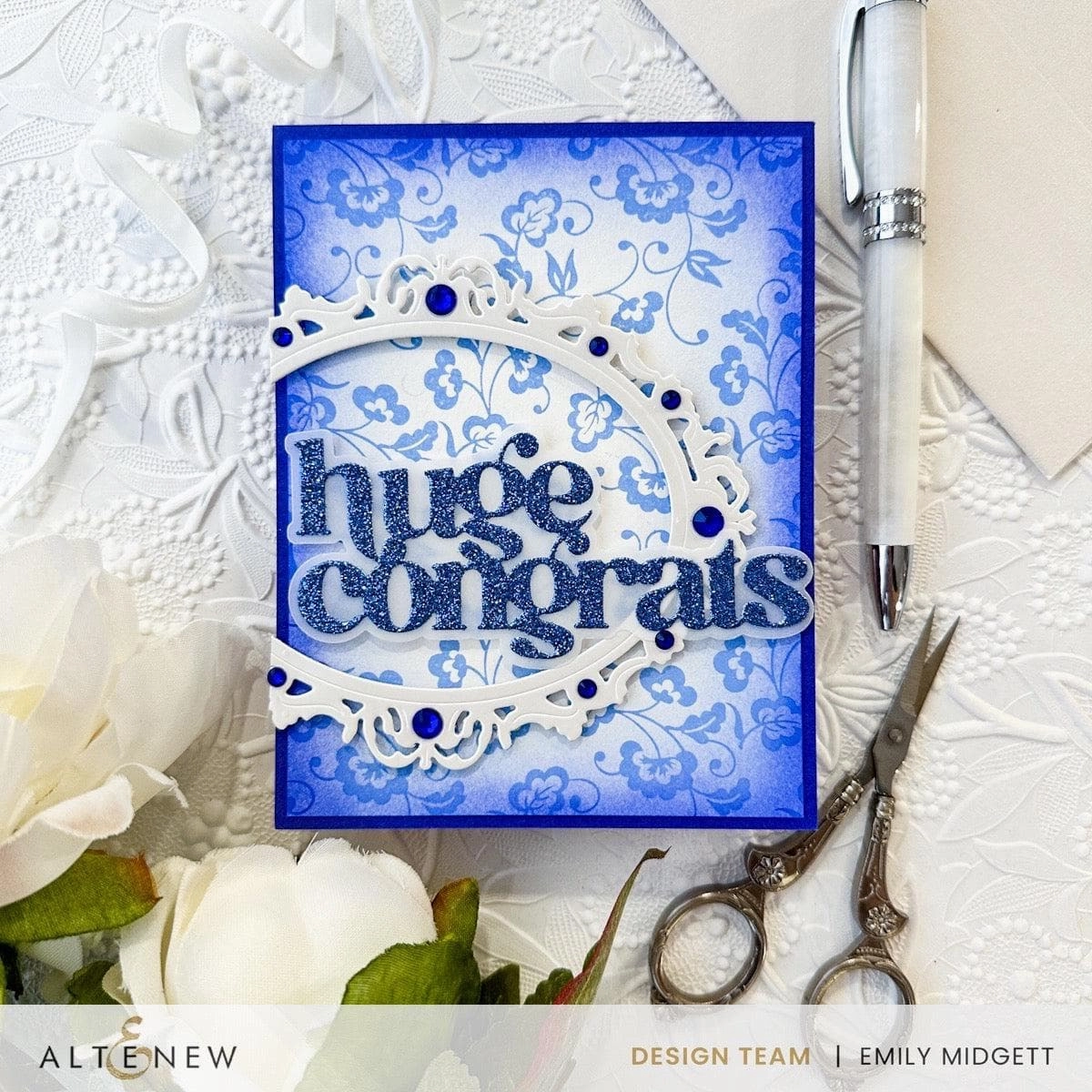 square collectible Sparkled Frame Die