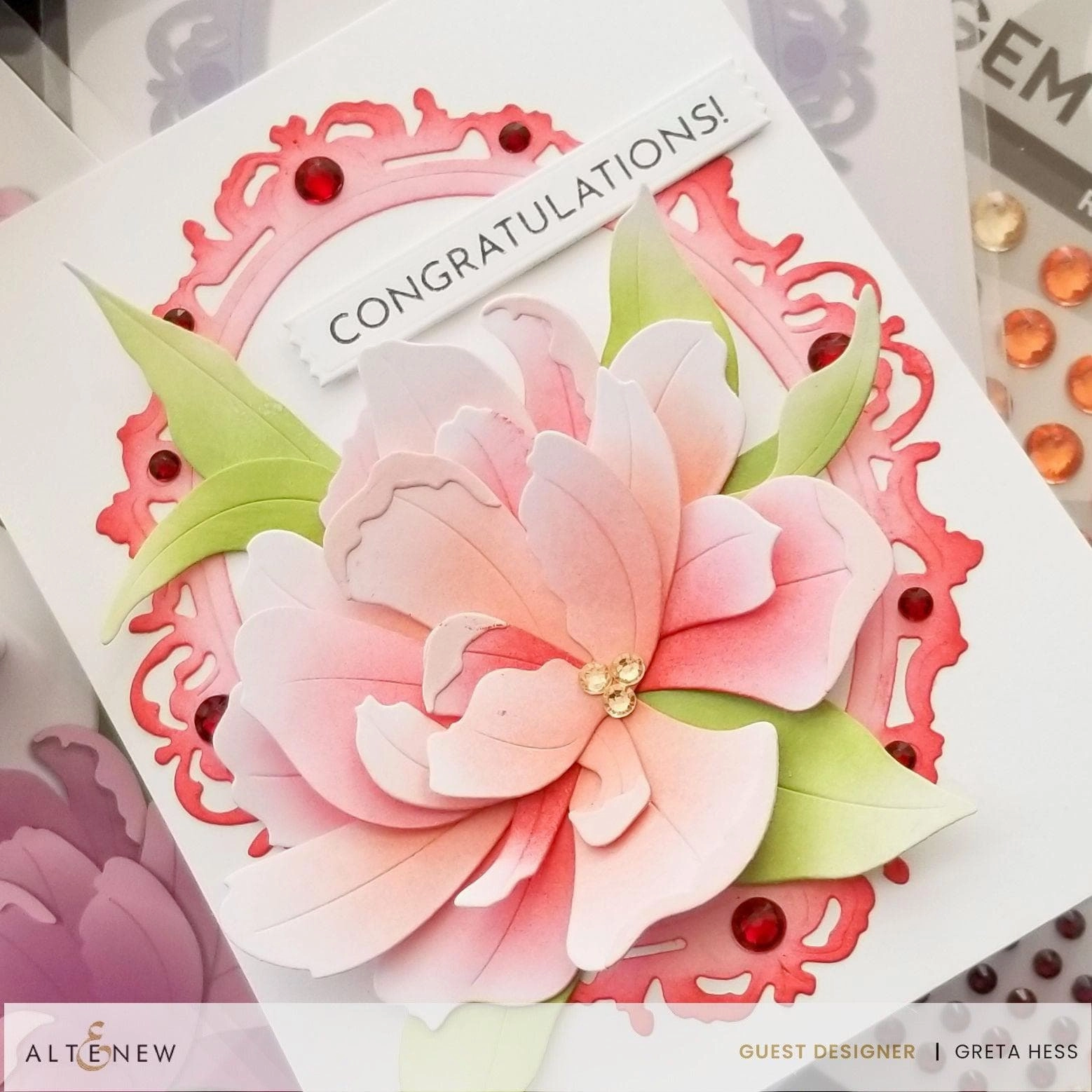 metallic rugged Sparkled Frame Die