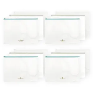 modern Zip 'N' Keep Pouches Bundle (12 Pcs, 3 Assorted Colors)