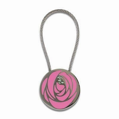 Acme Studio Roses Key Ring locking retractable