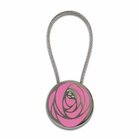 Acme Studio Roses Key Ring locking retractable