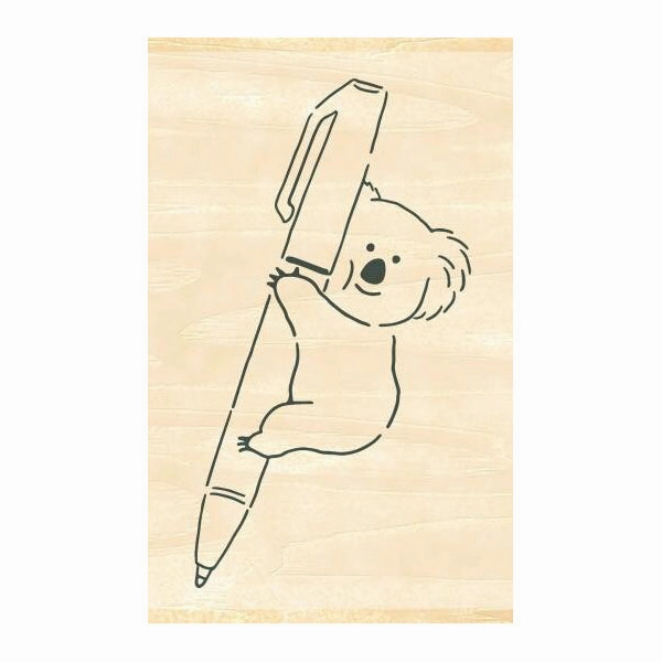 giant organic Beverly Ink Companion Stamp - Koala And Pen