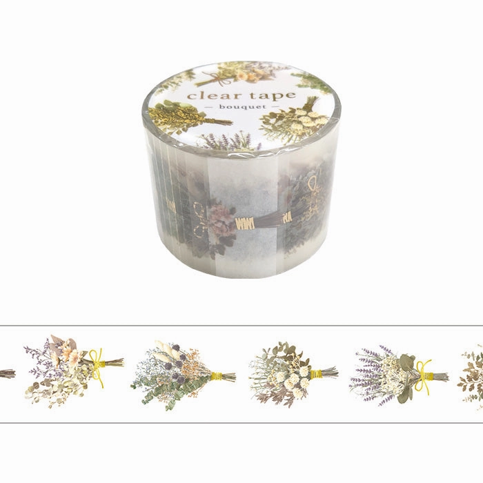 lasting large Bouquet Clear Pet Tape