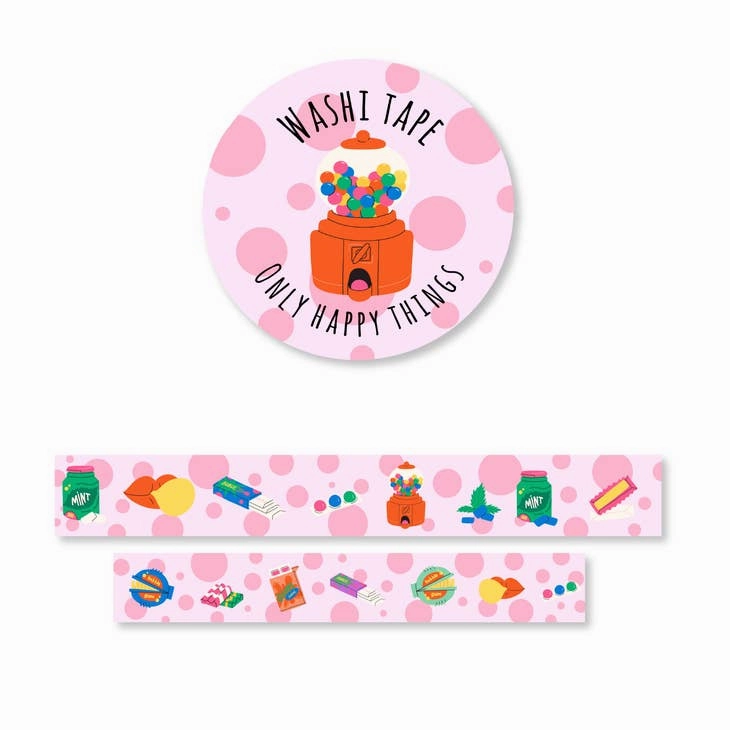 retro glossy Bubblegum Bliss Washi Tape