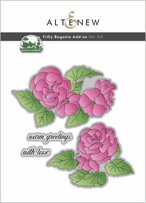 Build-A-Garden: Frilly Begonia Add-On Die Set mini glass