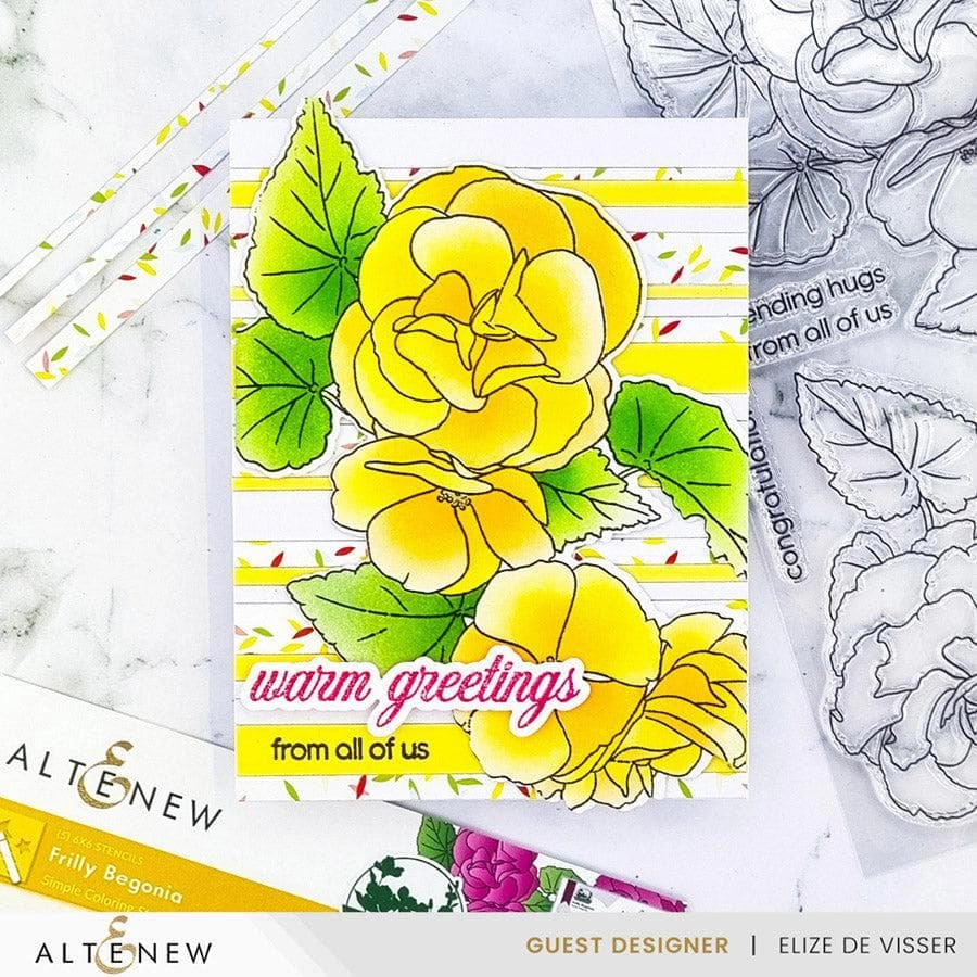 Build-A-Garden: Frilly Begonia Add-On Die Set ergonomic boxed