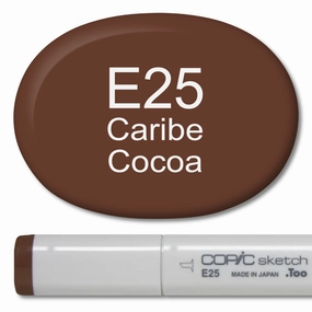 Copic Sketch Marker - E25 Caribe Cocoa top
