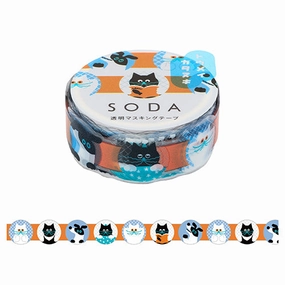 Face Clear Tape Soda metallic
