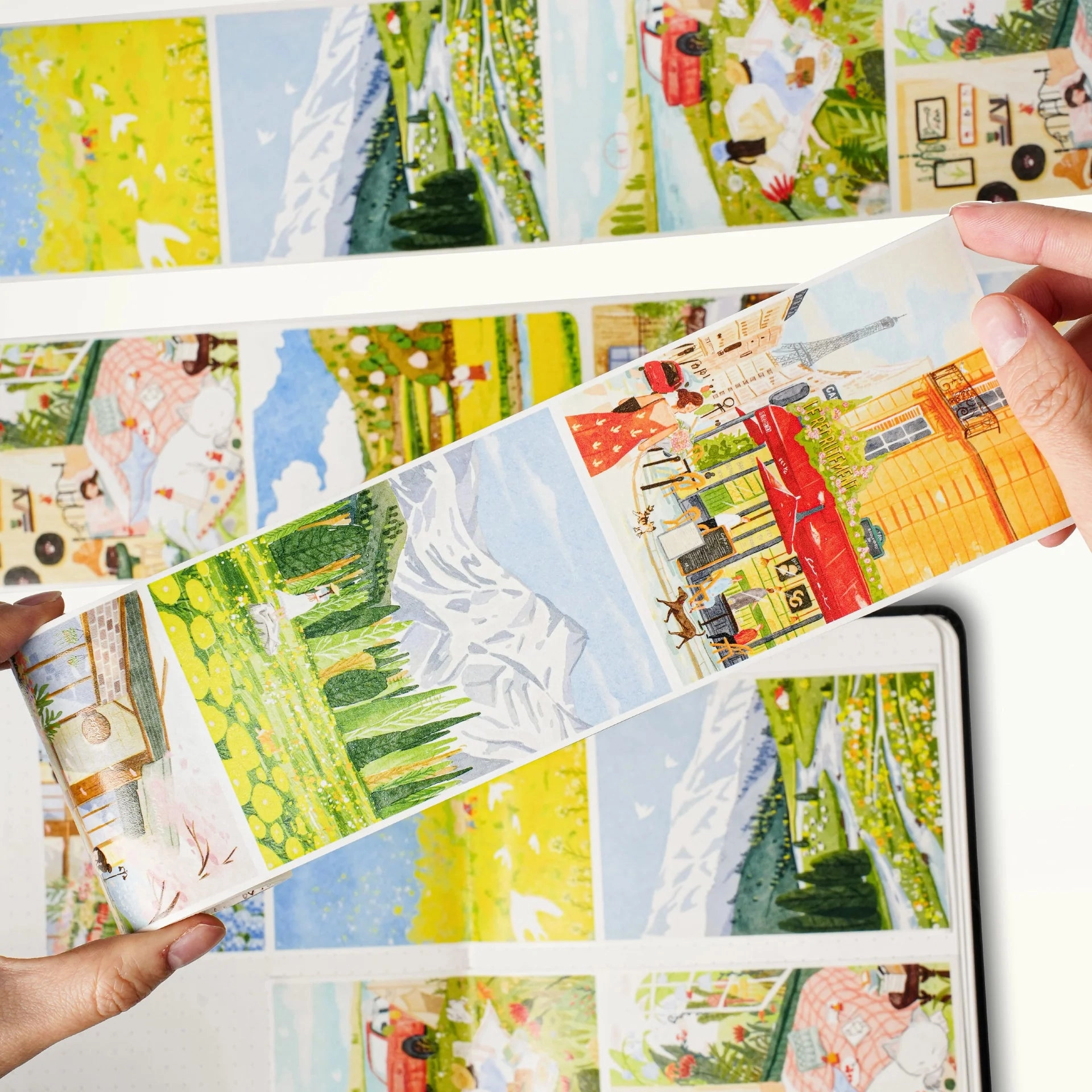 affordable ceramic Hillside Views Wide Washi / Pet Tape