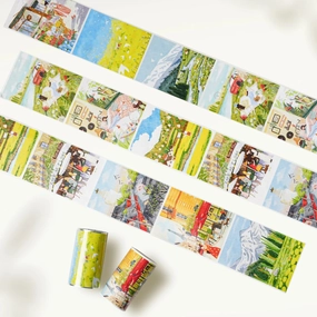 fiber flexible Hillside Views Wide Washi / Pet Tape