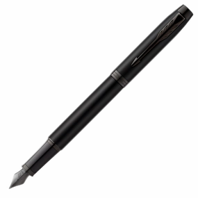 expandable Parker Im Metallic Black Fountain Pen