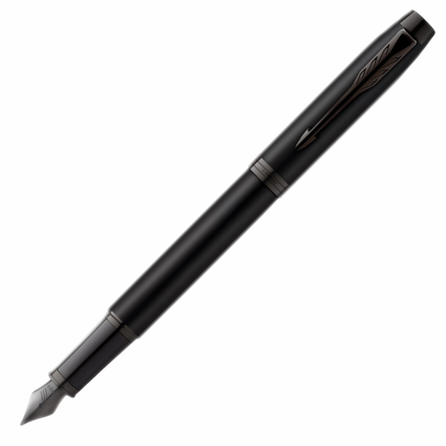 expandable Parker Im Metallic Black Fountain Pen