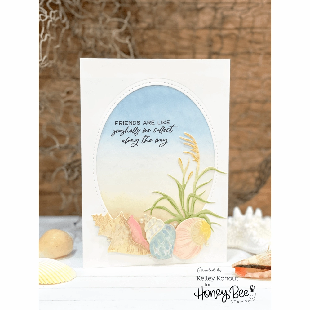 biodegradable glossy Seas The Day - 6X6 Stamp Set
