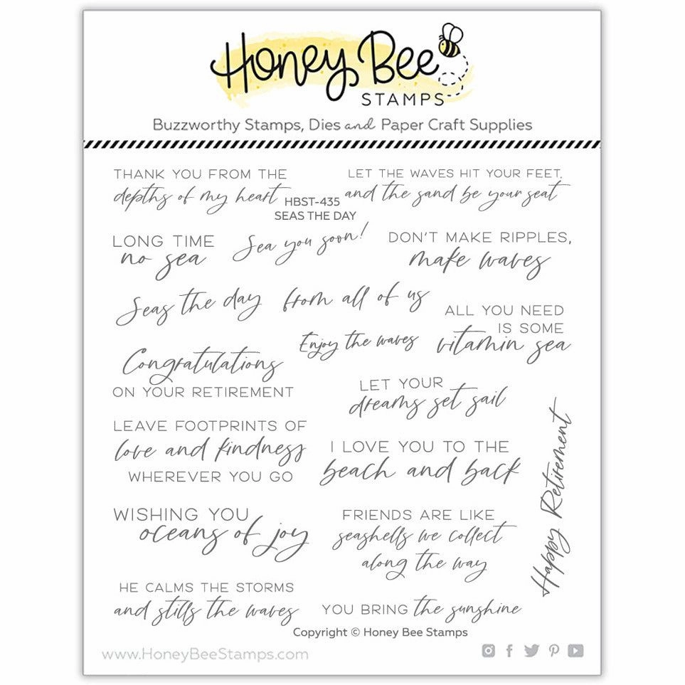 bright Seas The Day - 6X6 Stamp Set
