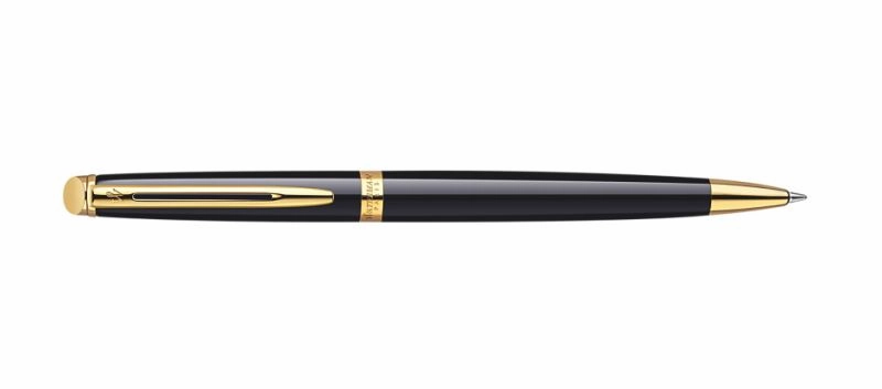 multipack heatproof Waterman Hemisphere Black Lacquer & Gold Ballpoint Pen