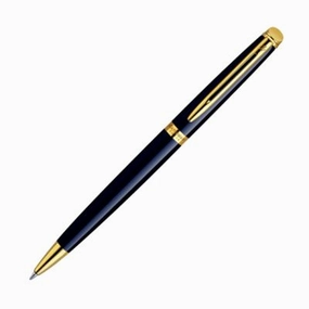 Waterman Hemisphere Black Lacquer & Gold Ballpoint Pen quickdry new