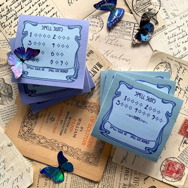 luxury essential Spell Slot Sticky Note For Dnd Half Caster
