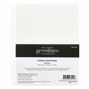 modern rugged Spellbinders Better Press Letter Press System Cotton Cardstock 8.5"X11" - Porcelain