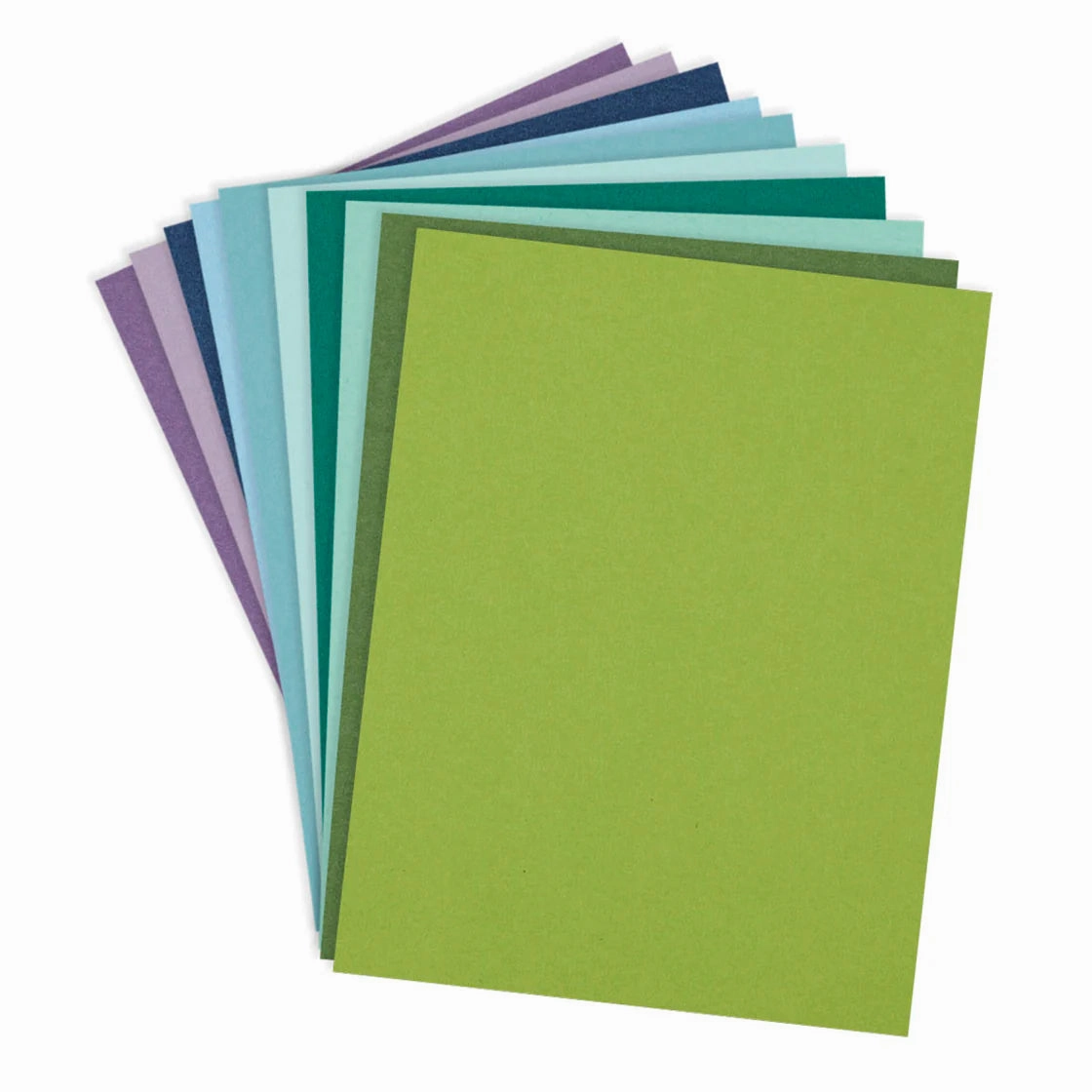 Spellbinders Cool Assortment Colorwheel Cardstock 8.5"X11" - 20 Sheets tall