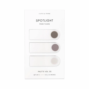 neutral Spotlight Page Flag Set - Cortado/Au Lait/Angora Gray Vol 3