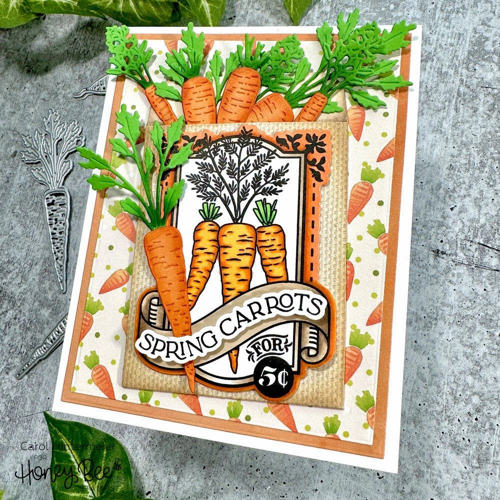 minimalist versatile Spring Seeds - 6X8 Stamp Set