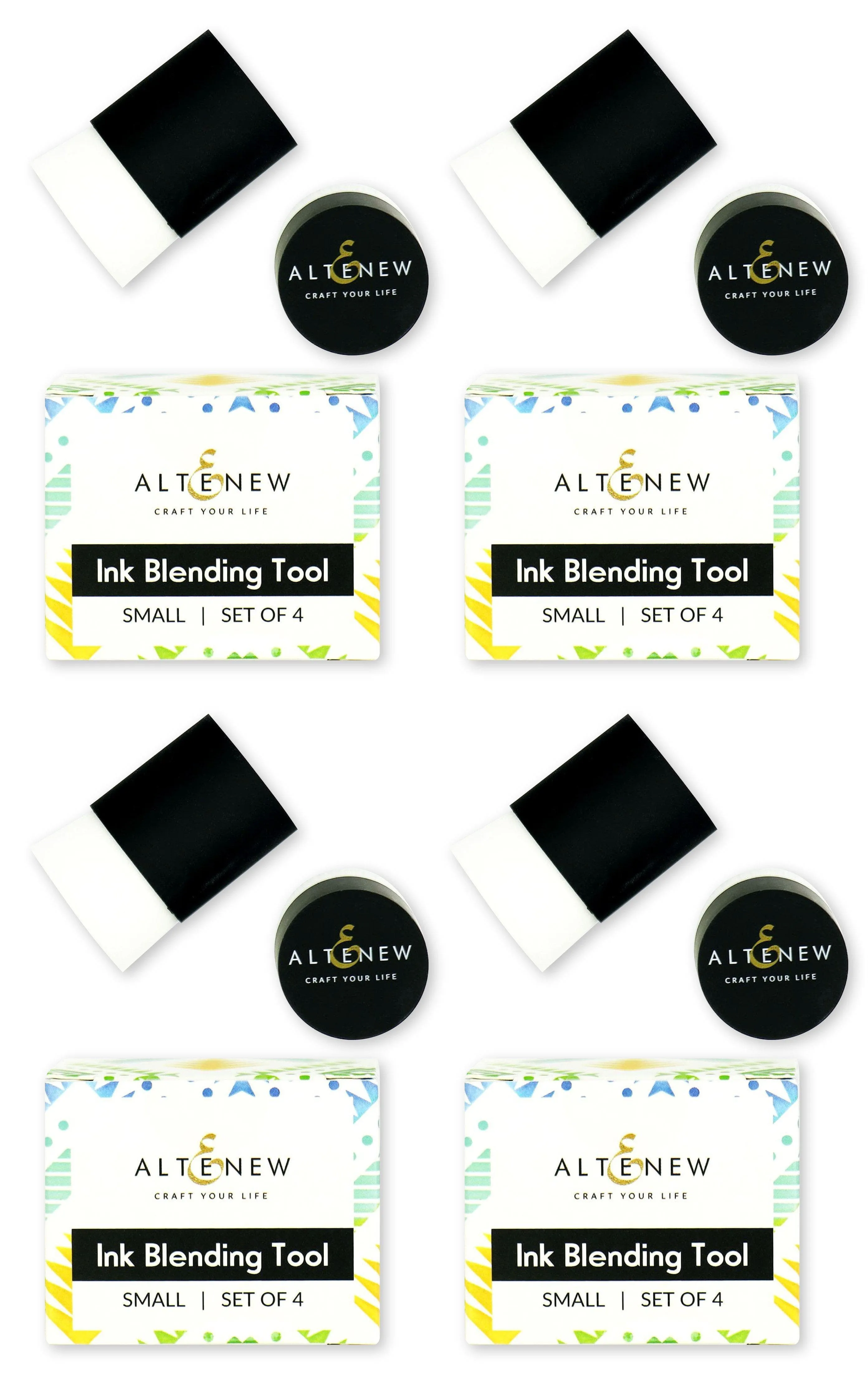 retractable 16 Small Ink Blending Tool Bundle (4 Sets Of 4 Tools)
