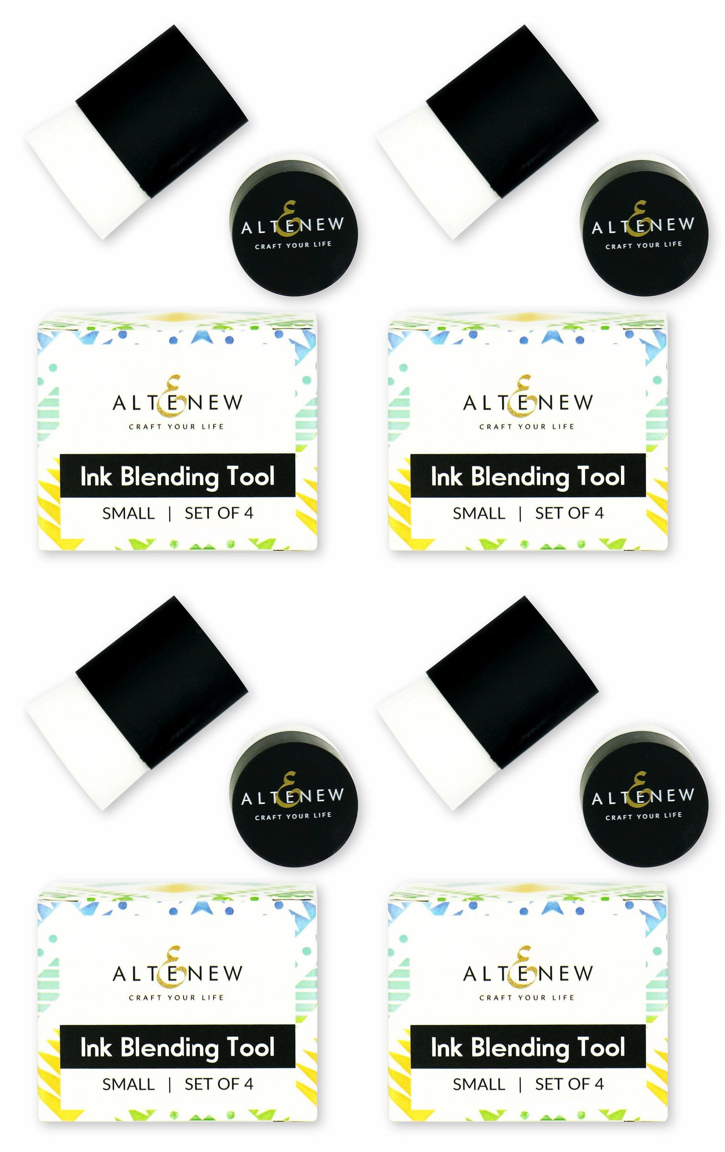 retractable 16 Small Ink Blending Tool Bundle (4 Sets Of 4 Tools)