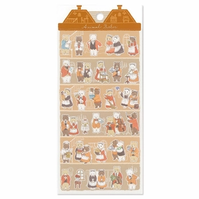 Animal Butler Sticker Sheet - Bear lightweight