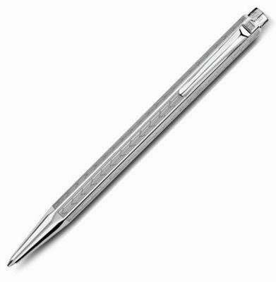 Caran D'Ache Ecridor Chevron Palladium Ballpoint Pen resilient