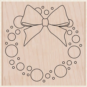 minimalist warm Color A Wreath Stamp
