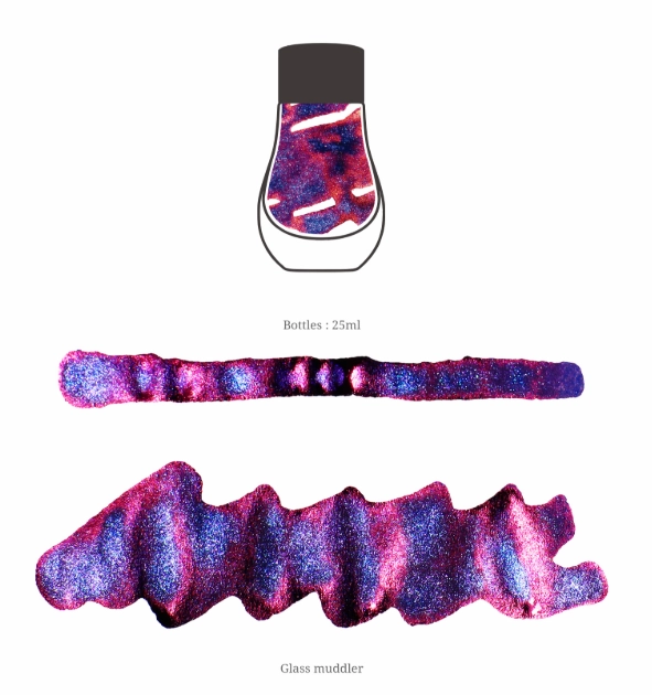 Dominant Industry Pearl Ink 25Ml - Milky Way Blue leather