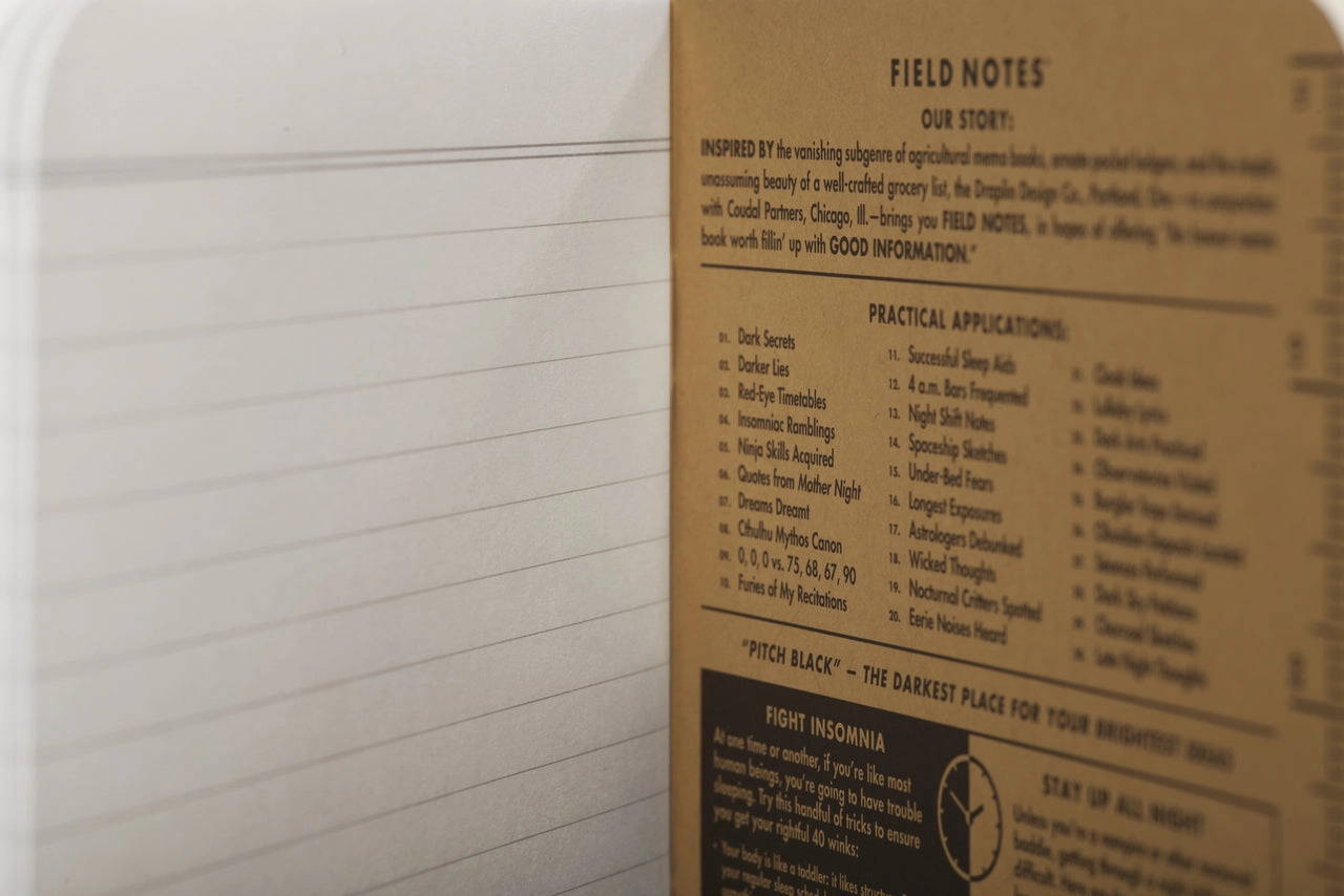 Field Notes Pitch Black Ruled 2-Pack- 4.75 X 7.5 Inch Size antislip tiny