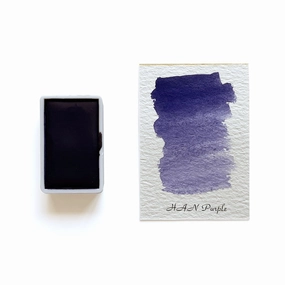 Han Purple - Artist Grade Handmade Honey Based Watercolor Paint Full Pan 3.2Ml bulk