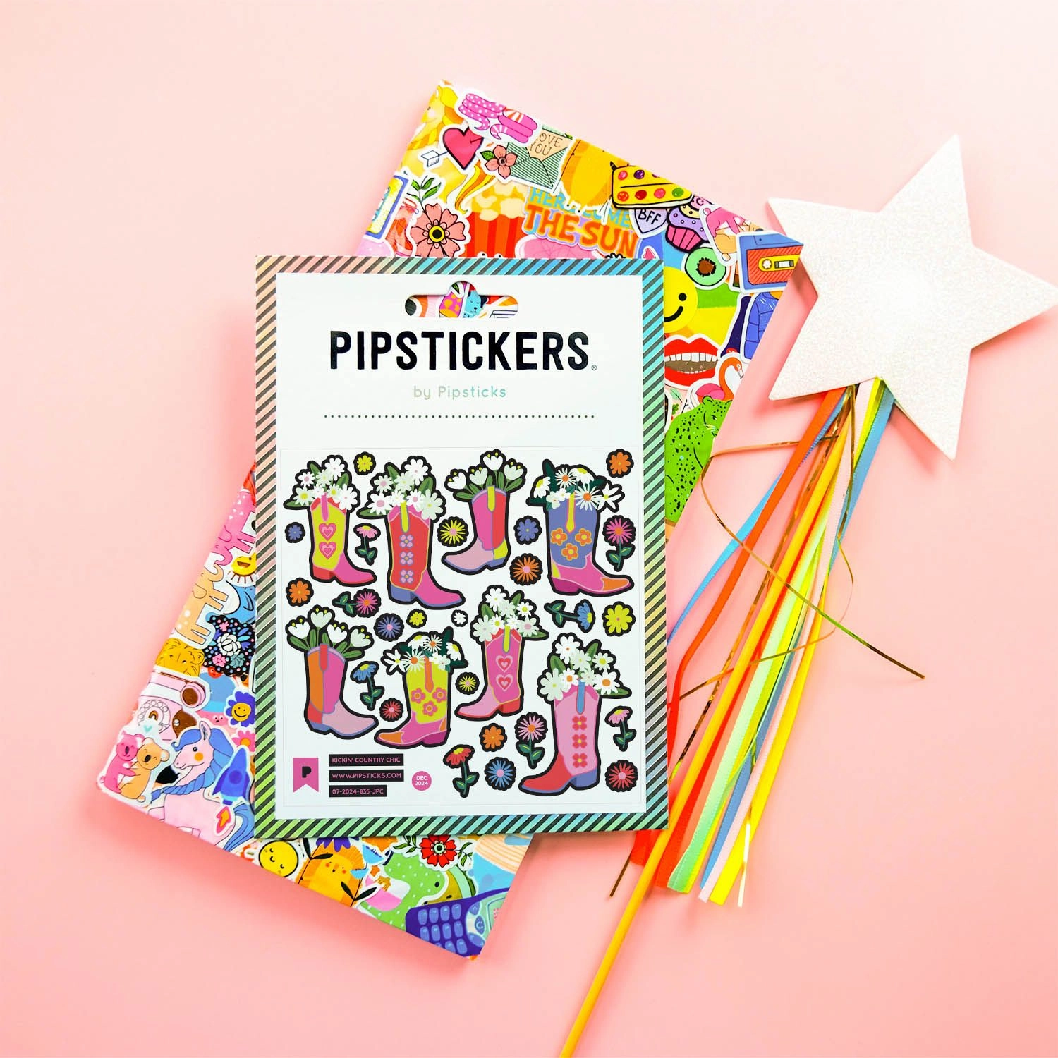 earthy Kickin' Country Chic Stickers