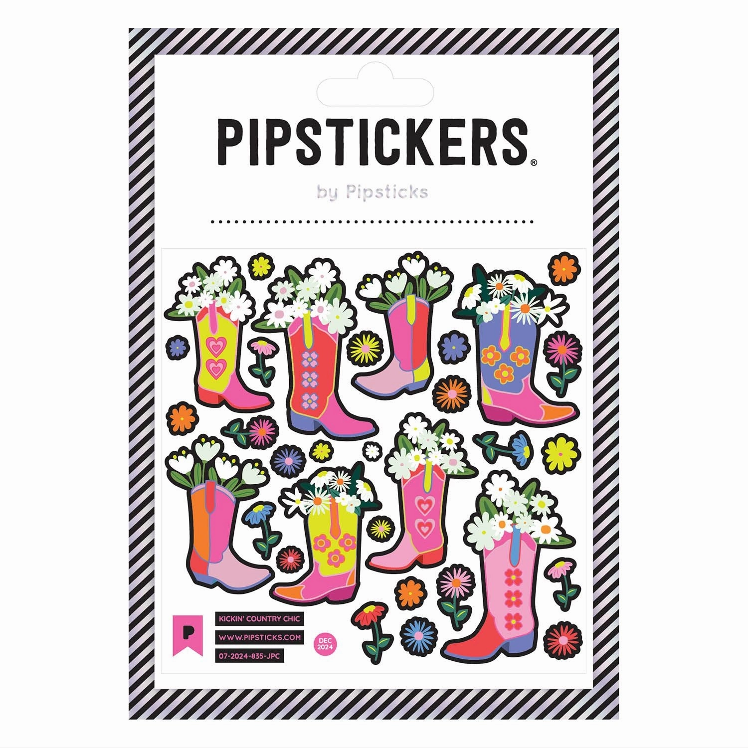 maxi durable Kickin' Country Chic Stickers
