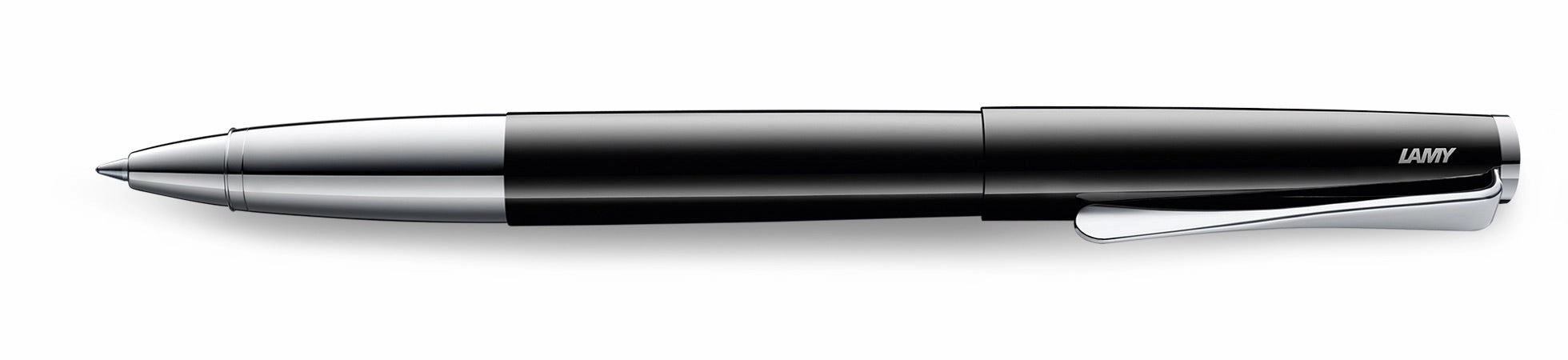 tall bright Lamy Studio Piano Black Rollerball Pen
