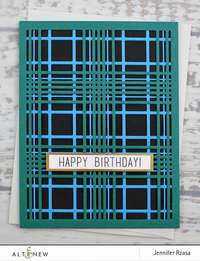 Layered Plaid Cover Die A loose