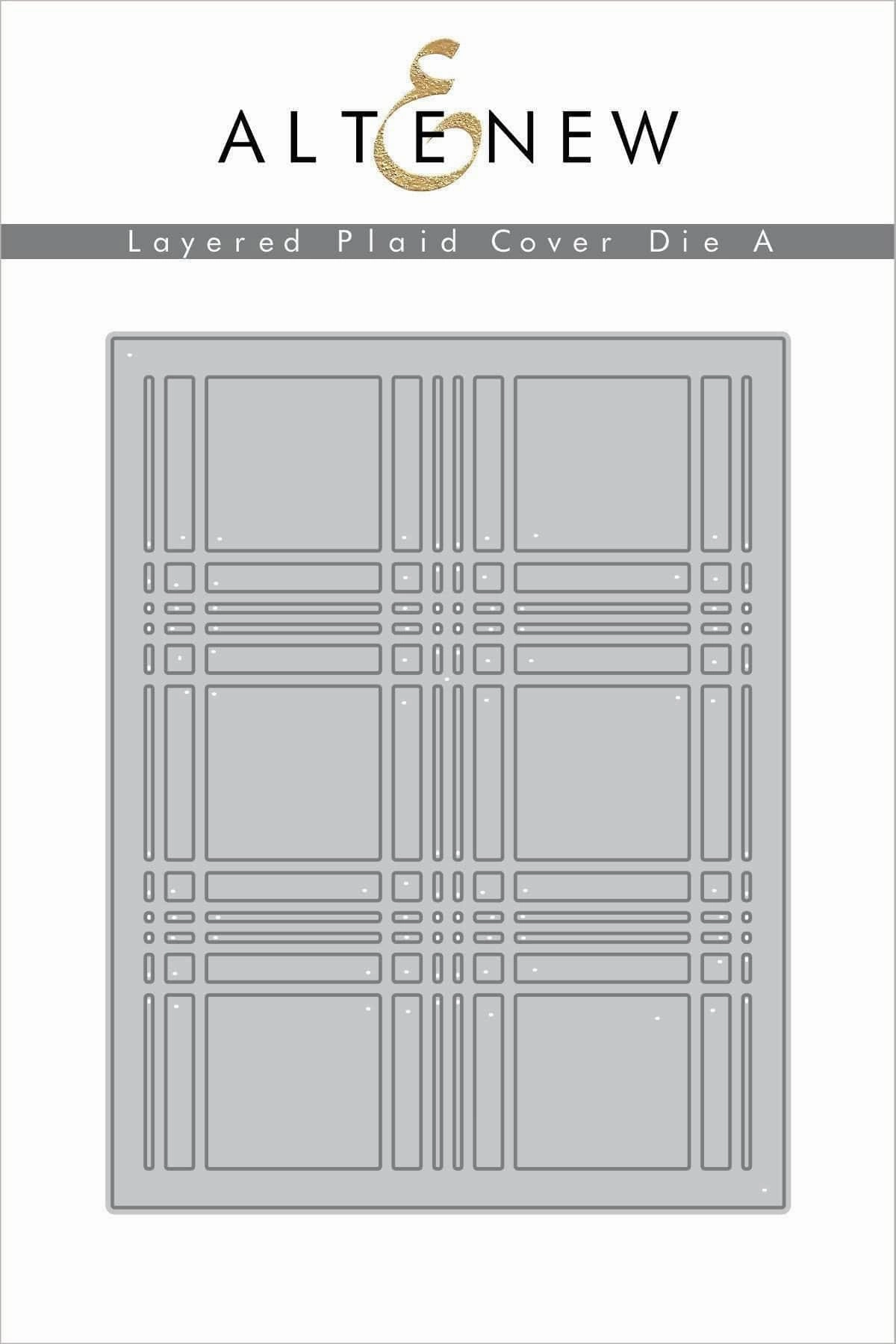 Layered Plaid Cover Die A collapsible